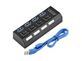 Hub usb 3.0 4 portas chaveado com led