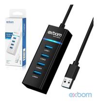 Hub Usb 3.0 4 Portas Com Led 5Gb/S Uh-30A - EXBOM