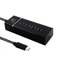 HUB USB 3.0 4 Portas USB-USBC HU-C300BK C3Tech