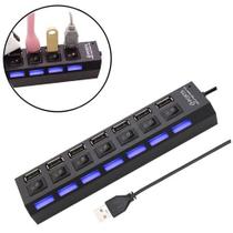 Hub Usb 3.0 7 Portas 5gbps Switch E Led Indicador, Extensão USB