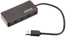 Hub USB 3.0 Amazon Basics 4 Portas com Adaptador de Alimentação 5V/2.5A