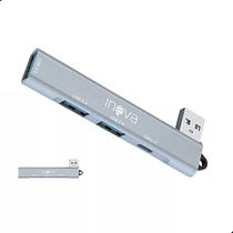 Hub Usb 3.0 Cabo Extensor 3 Usb 1 Tipo C Cinza Rápido High Conectores de Saída