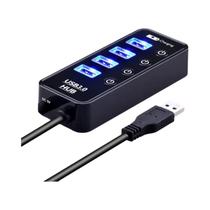 Hub USB 3.0 De 7 Portas Carregador Inteligente Para iPad MacBook pro PC Laptop Com Adaptador De