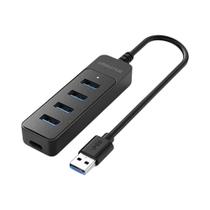 Hub USB 3.0 de Alta Velocidade com 4 Portas - Adaptador Tipo C Elough para PC e Computador