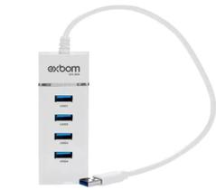 Hub Usb 3.0 Extensor 4 Portas High Speed Hd Pen Drive Cor Branco Hub Usb 3.0 Extensor 4 Portas High Speed Hd Pen Drive Cor Branco