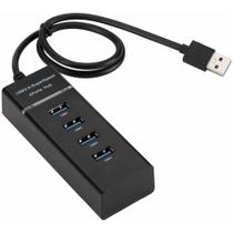 Hub USB 3.0 Slim 4 Portas com LED Premium Ultra Rápido 5Gbps