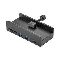 HUB USB 3.0 Tipo C De 4 Portas Com Suporte Para Telefone Leitor De Cartão SD TF Adaptador De