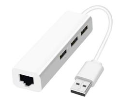 Hub USB 3 + Adaptador LAN Gigabit It-blue Le-4102 Branco