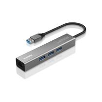 Hub USB 3 Portas USB 3.2 + 1 Porta RJ45 Gigabit Comtac Hub USB 3 Portas USB 3.2 + 1 Porta RJ45 Gigabit Comtac