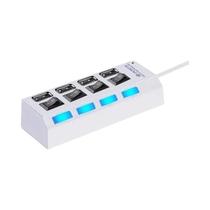 Hub USB 4/7 Portas Alta Velocidade com LED - Adaptador para PC e Laptop