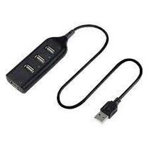 Hub Usb 4 Portas 2.0 Cabo 20cm Pc Notebook