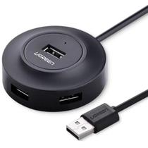 Hub usb 4 portas 2.0 com cabo de 1m preto cr106 ugreen - 20277