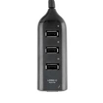 Hub USB 4 Portas 2.0 Divisor High Speed para Mouse, Teclado, PC, TV e Pendrive