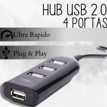 Hub Usb 4 Portas 2.0 Multiplicado P/ Computador Notebook Tv Video Game Celular