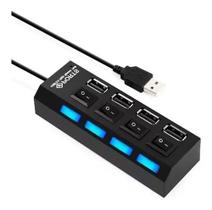 Hub Usb 4 Portas Usb 2.0 Tv Pendrive Mouse Teclado Adaptado On/Off