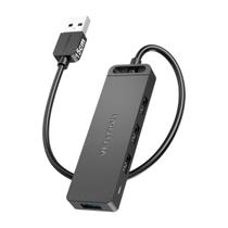 Hub USB 4 Portas USB 3.0 Vention 5gbps Com Alimentação 15cm