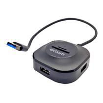 HUB USB 5 em 1 com 3 Portas USB 3.0 + Leitor de Cartão microSD + Leitor de Cartão SD UH-R33 Exbom