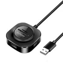 Hub usb 5 em 1 exbom uh-r23 3 usb + leitor sd e micro sd