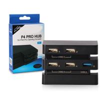 Hub USB 5 Portas Compatível Com Playstation 4 Pro Carregador Adaptador Dobe