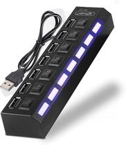 Hub Usb 7 Portas 2.0 Adaptador Extensor