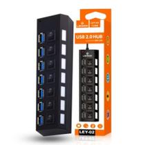 HUB USB 7 Portas 2.0 Conectividade prática e eficiente!