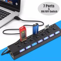 Hub Usb 7 Portas 2.0 Extensor High Speed Hd