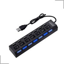 Hub Usb 7 Portas 2.0 Pen Drive Adaptador Pc Alta Velocidade