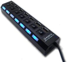 Hub Usb 7 Portas 3.0 Pendrive Mouse Teclado Adaptador