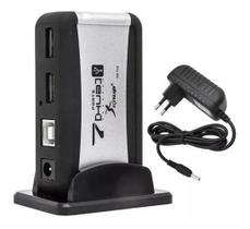 Hub Usb 7 Portas Com Fonte 2.0 Hb-T68 Knup Hub Usb 7 Portas Com Fonte 2.0 Hb-T68 Knup