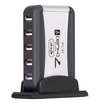 Hub usb 7 portas knup c/fonte hb-t68