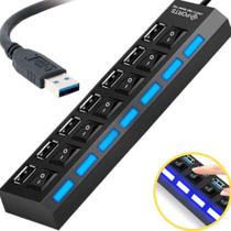 Hub Usb 7 Portas Usb 2.0 Tv Pendrive Mouse Teclado Adaptador Hub Usb 7 Portas Usb 2.0 Tv Pendrive Mouse Teclado Adaptador