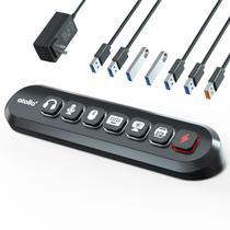 Hub USB alimentado com 7 portas USB 3.0 com 1 porta de carregamento rápido