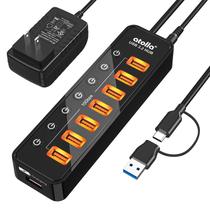 Hub USB atolla 8 portas USB 3.2 + USBC, 20 W Hub USB atolla 8 portas USB 3.2 + USBC, 20 W