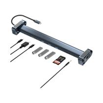 Hub USB-C 10 Em 1 Com Adaptador Multiportas, HDMI 4K, PD 100W, USB 3.0, Ethernet Gigabit RJ45 E