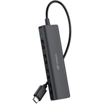 Hub Usb-C 2.0 Com 4 Portas Usb 2.0 Hu-C230Bk Plug And Play