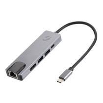 Hub USb-C 3.0 3 Portas USB 1 HDM 1 RJ45 AC447 Multi Hub USb-C 3.0 3 Portas USB 1 HDM 1 RJ45 AC447 Multi