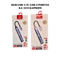 Hub USB-C 4 portas 2.0 KA-1221 KAPBOM
