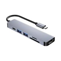 Hub USB-C 4K HDMI com Leitor de Cartões SD/TF - Para MacBook e iPad