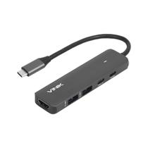 Hub USB-C 5x1 - (2xUSB 3.0 + Hdmi 4K + USB-C Pd 100W + USB-C