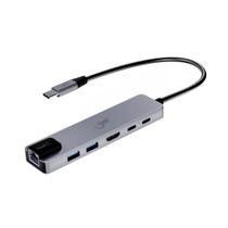 Hub USB-C 6 em 1 Multifuncional 72810, GET Hub USB-C 6 em 1 Multifuncional 72810, GET