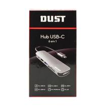 Hub Usb-c 6 em 1 para Computador e Notebook - Dust Lw055 Hub Usb-c 6 em 1 para Computador e Notebook - Dust Lw055