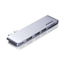 Hub USB C 6-em-1 Tipo-C Thunderbolt 3 Adaptador 4K HDMI USB3.0 SD TF Para MacBook pro Air Estação De