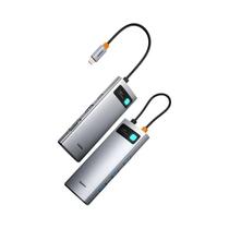 Hub USB C 7 Em 1 4K 60Hz HDMI 3 USB 3.0 PD 100W Tipo C Leitor De Cartão SD TF Para Macbook iPad M2