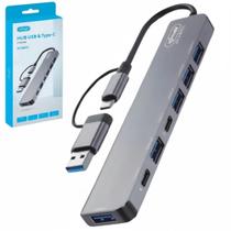 Hub Usb C 7 Portas Usb 3.0 Extensor Adaptador Tipo C - HB512