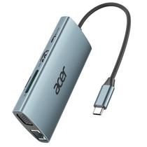 Hub USB C Acer 9 em 1 com 4K HDMI, USB-A 3.1, carregamento PD 100W