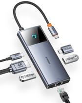 Hub USB C Baseus 6 em 1 de 10 Gbps com 4K @60Hz HDMI para iPhone