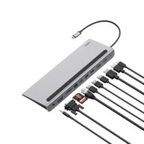 Hub USB C Belkin 11 em 1, dock para laptop multiportas 4K HDMI 100W Hub USB C Belkin 11 em 1, dock para laptop multiportas 4K HDMI 100W