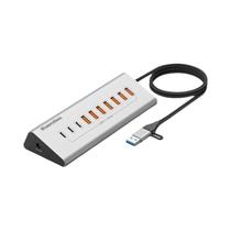 Hub USB-C Blueendless 10Gbps Com 10 Portas Em Alumínio USB3.2 Gen2 Para MacBook E Laptop, Adaptador
