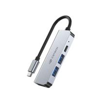 Hub Usb-c C3tech 3.0 4 Portas Com Saida Hdmi 4k Hu-d50gy Cinza - C3 TECH
