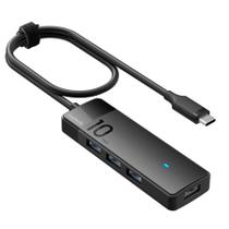 Hub USB C Inateck HB2025C com 4 portas USB A de 10 Gbps para PC